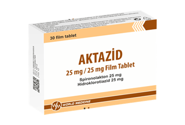 AKTAZID 25 MG/25 MG FILM KAPLI TABLET (30 TABLET)